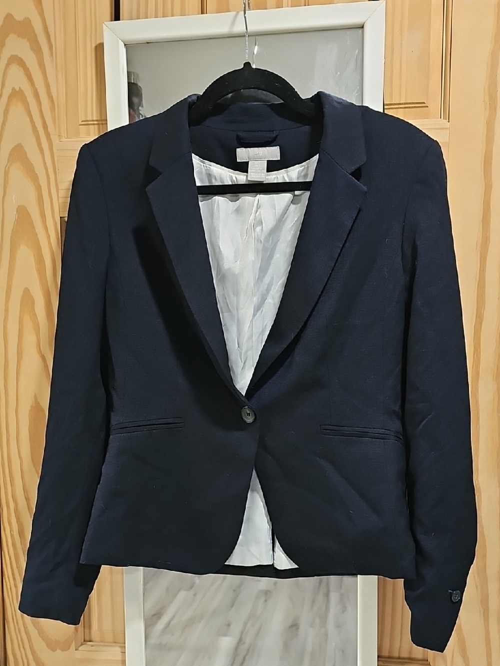 H&M Navy Single-Button Women's Blazer